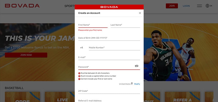 02 EN Screenshot Review Bovada General Bovada Review