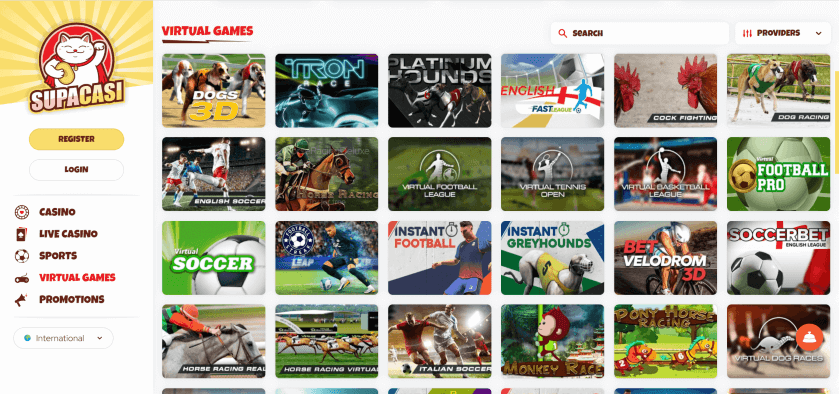 Supacasi Virtual Games