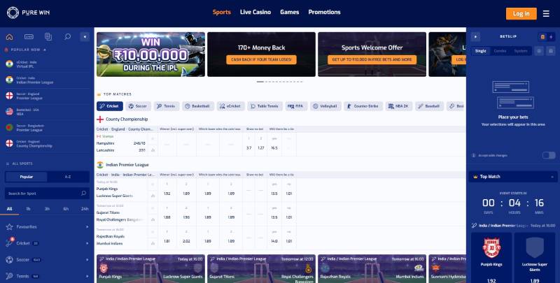 Purewin Casino Sports Betting