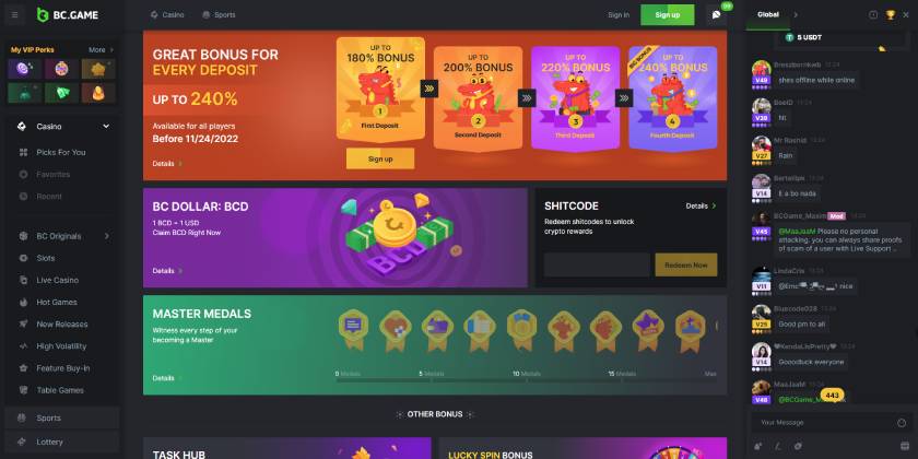Bc.games Casino Bonus